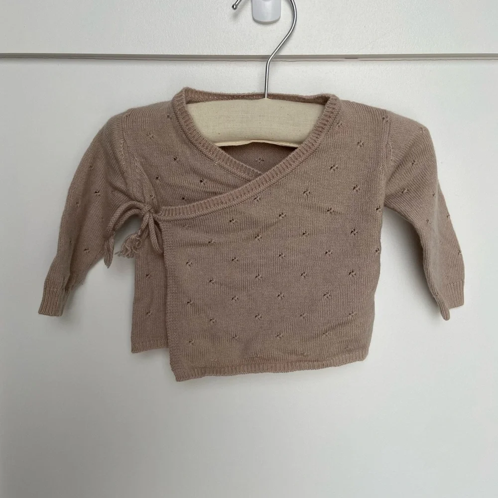 Cozy Knit Kids Matching Set - Cream - Picture 4 of 9